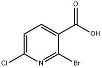 2-BroMo-6-chloronicotinic acid Struktur