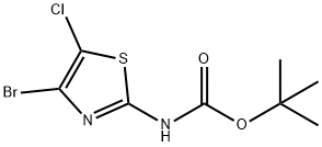 tert-Butyl (4-broMo-5-chlorothiazol-2-yl)carbaMate Struktur