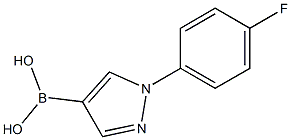 1-(4-Fluorophenyl)pyrazole-4-boronic acid Struktur