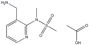 N-(3-AMinoMethyl-pyridin-2-yl)-N-Methyl-MethanesulfonaMide acetate Struktur