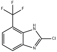 1H-BenziMidazole, 2-chloro-7-(trifluoroMethyl)- Struktur