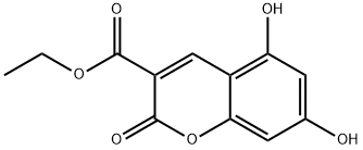 Ethyl 5,7-dihydroxy-2-oxo-2H-chroMene-3-carboxylate Struktur