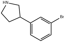 3-(3-BroMophenyl)pyrrolidine HCl Struktur