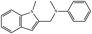 N-(1-(1H-Indol-2-yl)ethyl)-N-Methylaniline Struktur