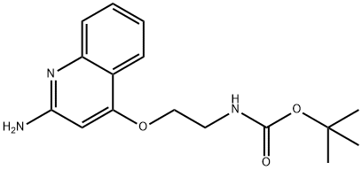 CarbaMic acid, N-[2-[(2-aMino-4-quinolinyl)oxy]ethyl]-, 1,1-diMethylethyl ester Struktur