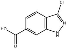 3-Chloro 1H-indazole-6-carboxylic acid Struktur