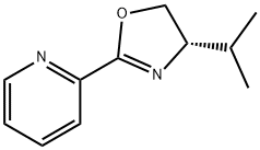 2-[(4S)-4,5-dihydro-4-(1-Methylethyl)-2-oxazolyl]- yridine Struktur