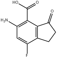 5-AMino-7-fluoro-3-oxoindane-4-carboxylic acid Struktur