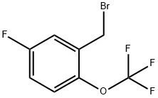 2-(Trifluoromethoxy)-5-fluorobenzyl bromide Struktur