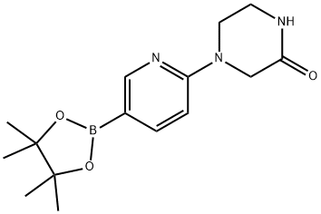 2-哌嗪酮,4-[5-(4,4,5,5-四甲基-1,3,2-二氧雜環(huán)戊硼烷-2-基)-2-吡啶基]-, 1092564-28-7, 結(jié)構(gòu)式