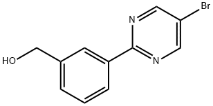 (3-(5-broMopyriMidin-2-yl)phenyl)Methanol Struktur