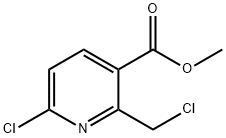 Methyl 6-chloro-2-(chloroMethyl)nicotinate Struktur