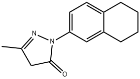 3-Methyl-1-(5,6,7,8-tetrahydronaphthalen-2-yl)-1H-pyrazol-5(4H)-one Struktur