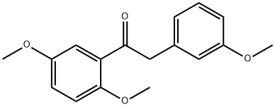 1-(2,5-diMethoxyphenyl)-2-(3-Methoxyphenyl)ethanone Struktur