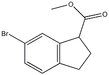 6-Bromo-2,3-dihydro-1H-indene-1-carboxylic acid methyl ester Struktur