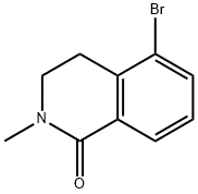 5-broMo-2-Methyl-3,4-dihydroisoquinolin-1(2H)-one Struktur