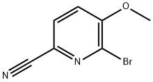 6-BroMo-5-Methoxypicolinonitrile Struktur