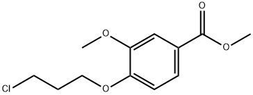 Methyl 4-(3-chloropropoxy)-3-Methoxybenzoate Struktur