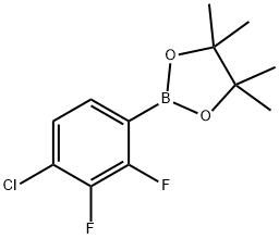 4-Chloro-2,3-difluorophenylboronic acid, pinacol ester Struktur