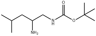 N-(2-aMino-4-Methylpentyl)CarbaMic acid 1,1-diMethylethyl ester Struktur