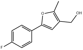 [5-(4-fluorophenyl)-2-Methyl-furan-3-yl]Methanol Struktur