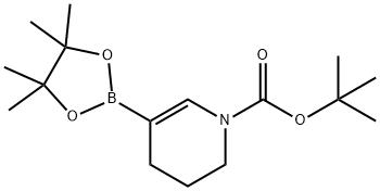 N-叔丁氧碳?；?3,4-二氫吡啶-5-硼酸酯 結(jié)構(gòu)式