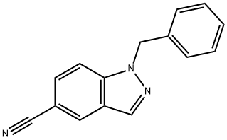 1-芐基-吲唑-5-甲腈, 1125409-65-5, 結(jié)構(gòu)式