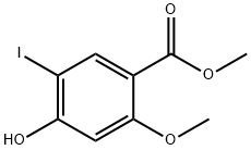 Methyl 4-hydroxy-5-iodo-2-Methoxybenzoate Struktur