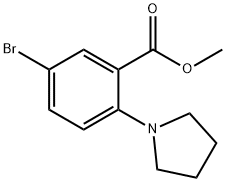 Methyl 5-broMo-2-(pyrrolidin-1-yl)benzoate Struktur