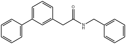 N-benzyl-2-(biphenyl-3-yl)acetamide Struktur