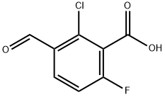 2-Chloro-6-fluoro-3-forMylbenzoic acid Struktur