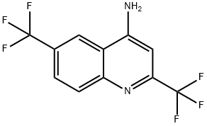 (2,6-Bis(trifluoromethyl)quinolin-4-yl)methanamine Struktur