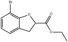 Ethyl 7-broMo-2,3-dihydrobenzofuran-2-carboxylate Struktur