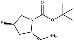 tert-butyl (2S,4R)-2-(aMinoMethyl)-4-fluoro-1-pyrrolidinecarboxylate Struktur