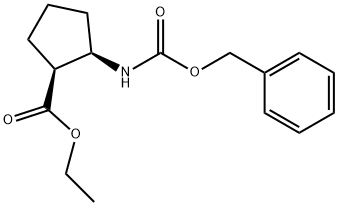 Ethyl (1S,2R)-2-(Cbz-aMino)cyclopentanecarboxylate Struktur