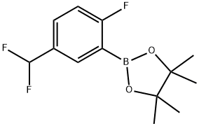 2-(5-(difluoroMethyl)-2-fluorophenyl)-4,4,5,5-tetraMethyl-1,3,2-dioxaborolane Struktur