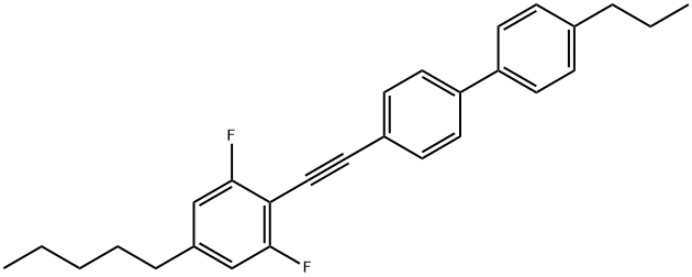 4-[2-(2,6-Difluoro-4-pentylphenyl)ethynyl]-4'-propyl-1,1'-biphenyl Struktur