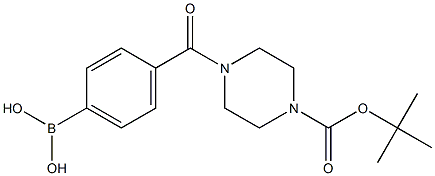 4-(4-Boc-Piperazine-1-carbonyl)phenylboronic acid Struktur