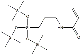 3-ACRYLAMIDOPROPYLTRIS(TRIMETHYLSILOXY)SILANE, tech-95 Struktur