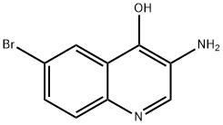 6-BroMo-3-AMino-4-quinolinol Struktur