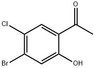 1-(4-broMo-5-chloro-2-hydroxyphenyl)ethanone Struktur