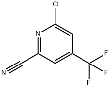 6-Chloro-4-(trifluoroMethyl)picolinonitrile Struktur