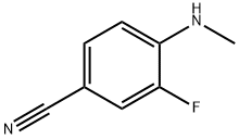 3-fluoro-4-(MethylaMino)benzonitrile Struktur