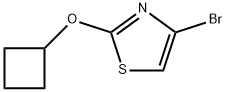 4-Bromo-2-(cyclobutoxy)thiazole Struktur