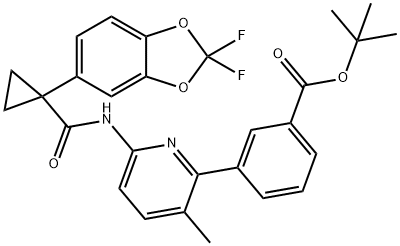 Benzoic acid, 3-[6-[[[1-(2,2-difluoro-1,3-benzodioxol-5-yl)cyclopropyl]carbonyl]aMino]-3-Methyl-2-pyridinyl]-, 1,1-diMethylethyl ester