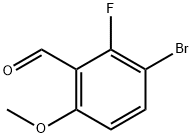 3-bromo-2-fluoro-6-methoxybenzaldehyde Struktur