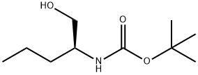 (1S)-N-(tert-Butoxycarbonyl)-1-propyl-2-hydroxyethylamine Struktur