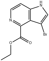 3-BroMo-5-azaindole-4-carboxylic acid ethyl ester Struktur