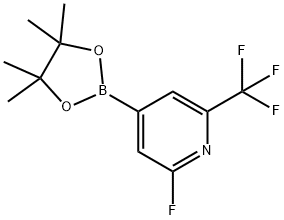 2-fluoro-4-(4,4,5,5-tetraMethyl-1,3,2-dioxaborolan-2-yl)-6-(trifluoroMethyl)pyridine Struktur