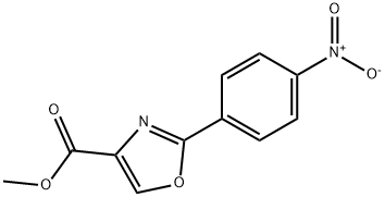 Methyl 2-(4-nitrophenyl)oxazole-4-carboxylate Struktur